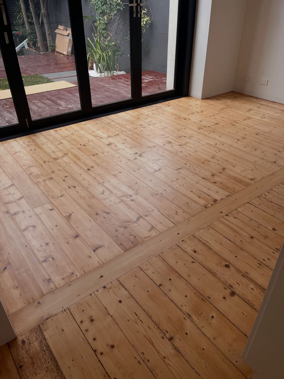 Restored baltic pine floor, Carlton North